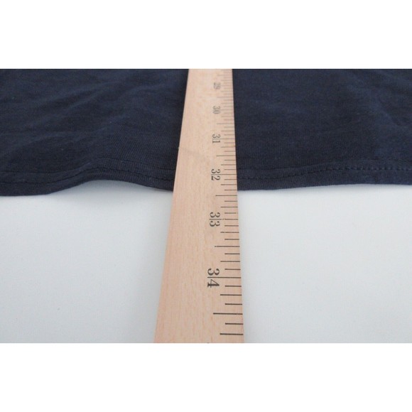 NWOT Dom Adults Shirt Size 3XL Blue No Bad Vibes Graphic Short Sleeves Crew Neck - Picture 7 of 8